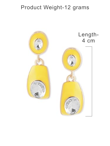 Enamel Contemporary Drop Earring For Women